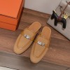 Hermes Oz brown loafers