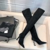 YSL black high boots