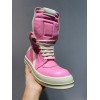 Rick Owens Pink High Sneakers