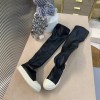 Rick Owens high top leather sneakers