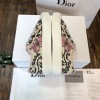 Dior embroided pink shoes
