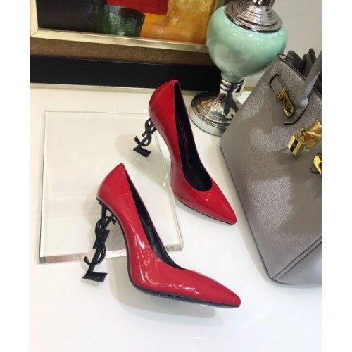 YSL Patent Red Heels 10cm