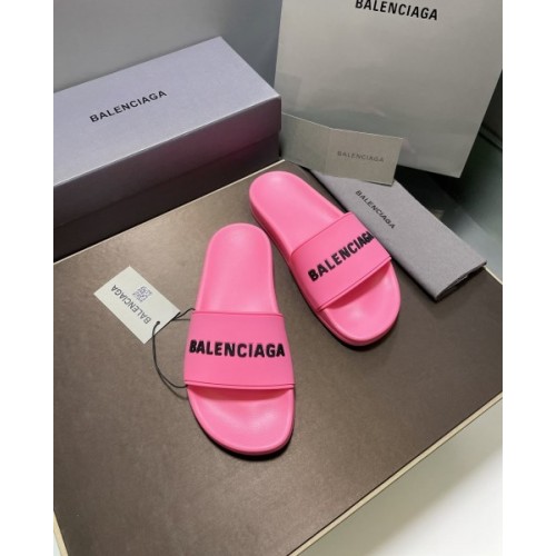 Balenciaga pink slippers