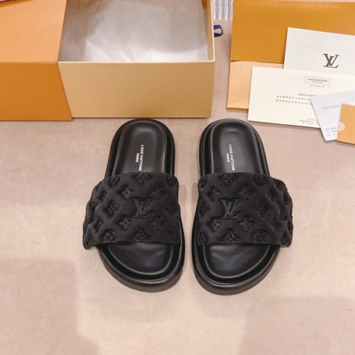 Louis Vuitton Black Pool Pillow Mules