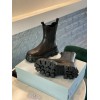Prada Monolith brushed leather boots