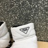Prada padded nylon white boot