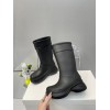 Balenciaga Black Crocs High Boots