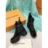 Louis Vuitton Lauréate Desert black leather ankle boots