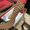 Christian Louboutin Spikes Beige Pump Heel