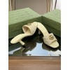 Gucci GG Yellow Canvas Heels