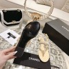 Chanel pearl beige sandals