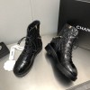 Chanel Black Quilted Chain Boots