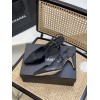 Chanel black slingback