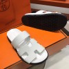 Hermes Chypre all white sandal