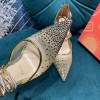 Christian Louboutin Beige Mesh Follies Strass heels
