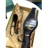 GUCCI brown GG slingback heels