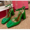 Valentino all green heels