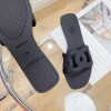 Hermes Aloha black sandals