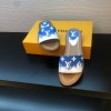 LV slippers Red&Blue