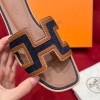 Hermes denim slippers 02