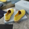 Prada Yellow cotton drill espadrilles