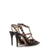 Valentino black grained leather - gold hardware heels