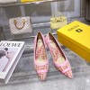 Fendi pink FF heels