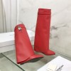 Givenchy Shark high red boots