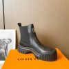 Louis Vuitton Ruby Flat Black Ankle Boot