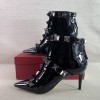 Valentino patent black boot