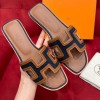 Hermes denim slippers 02