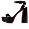 CL Louboutin Movida Sabina 130 Patent-Leather Platform Heels