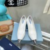 Prada white slingback 70mm heels