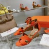 Hermes orange heels