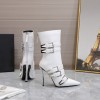 Versace white boots