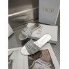 Dior silver slippers