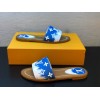 LV slippers Red&Blue