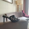 Balenciaga black heeled sandals