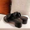 Dior 30 Montaigne black slides/ heeled sandal