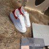 ALEXANDER MQUEEN Platform Trainers Red Suede