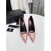 Versace Medusa pink pumps