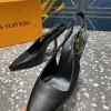 Louis Vuitton slingback black heels