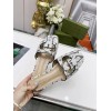 Gucci GG snake skin slippers