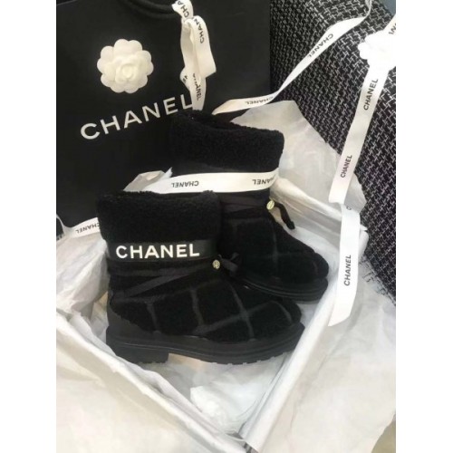 Chanel black boots