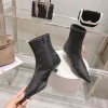Prada black glitter boots