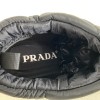 Prada padded nylon brown short boot