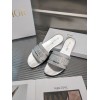 Dior silver slippers