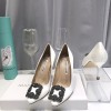 Manolo Blahnik White Heels(2cm/6.5cm/8.5cm/10cm)