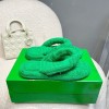 Bottega Veneta green slippers