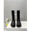 Balenciaga Black Crocs High Boots
